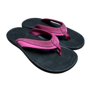 Olukia Women's Pink Flip Flops